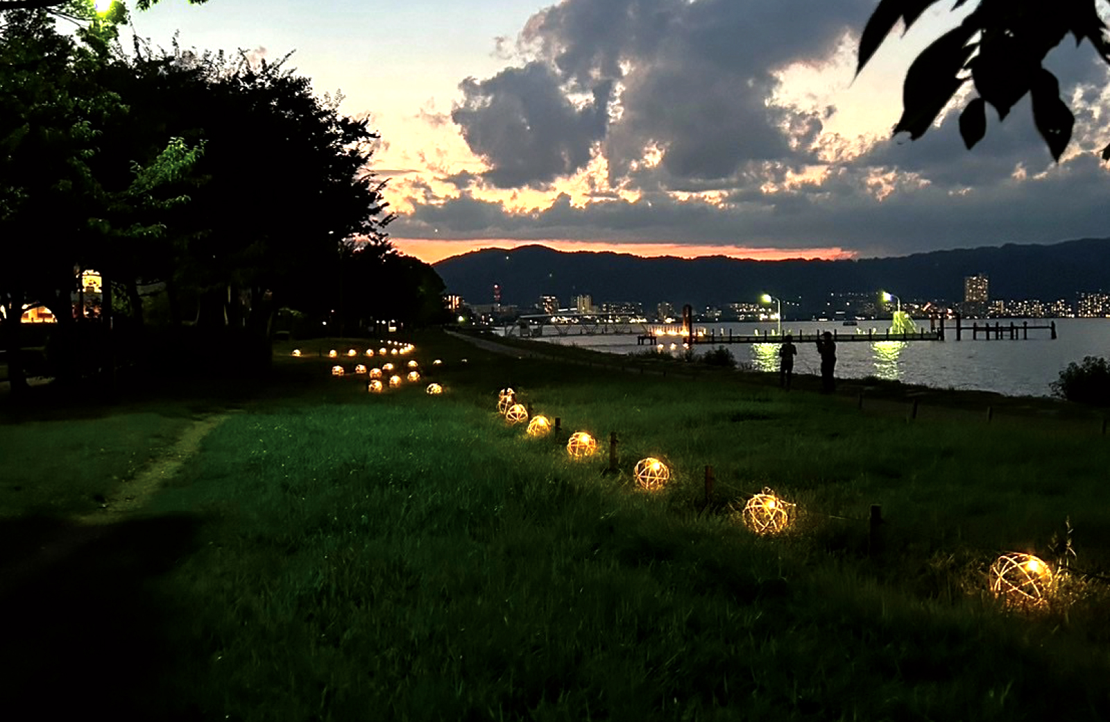 なぎさ公園(におの浜) 竹あかりイメージ